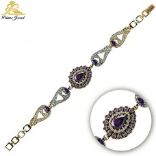 Gümüş Otantik Taşlı Biezik /Bileklik